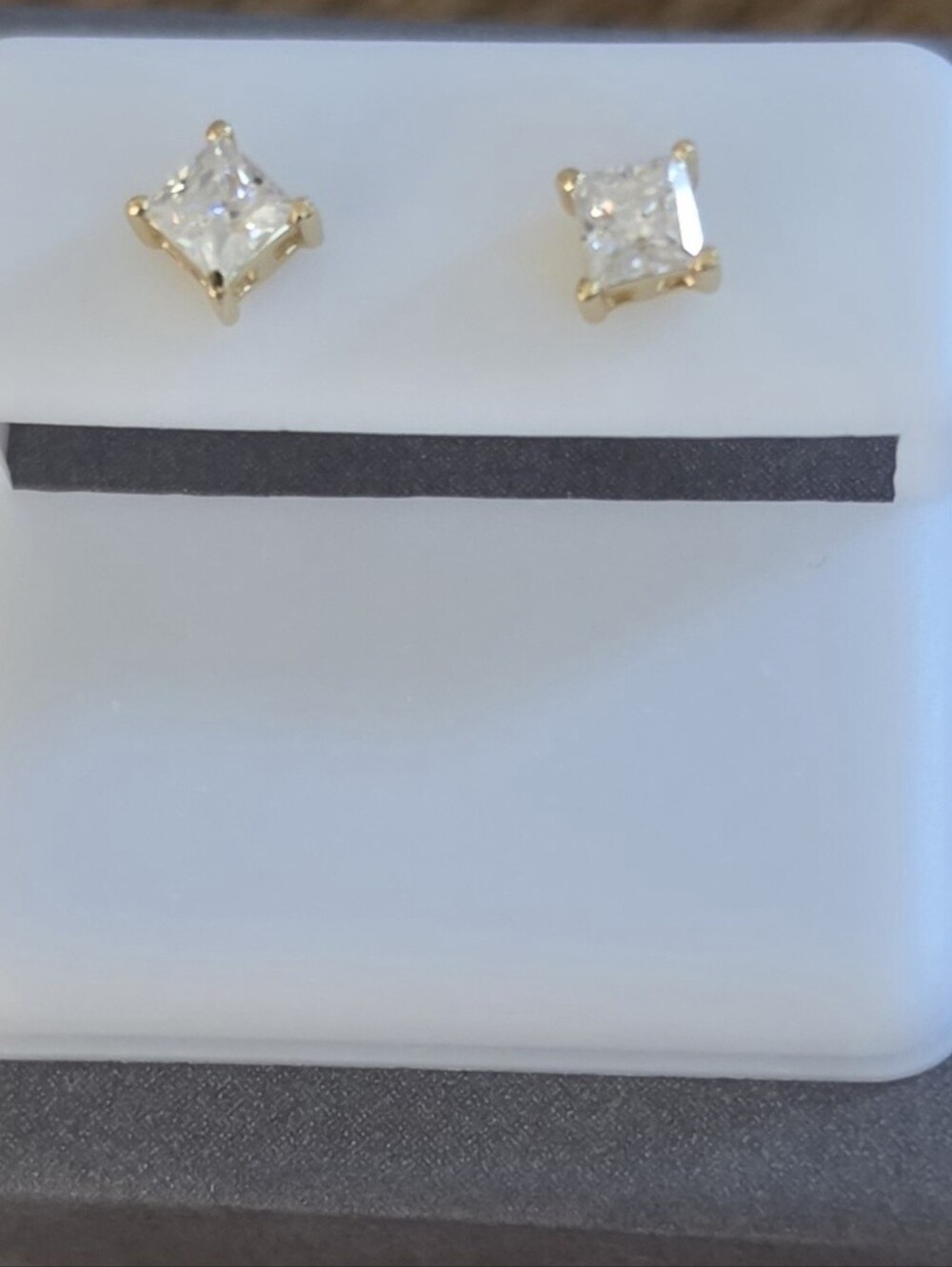 Sterling Silver Moissanite Round Stud Earrings - Women Jewelry